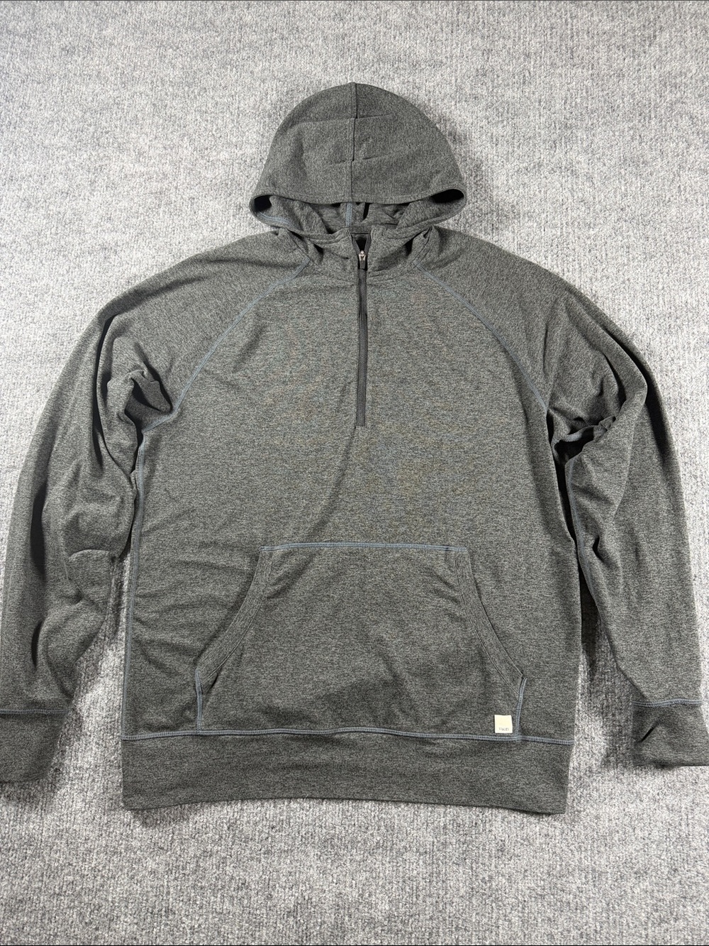 Vuori Ponto Performance Hoodie Mens Half Zip Gym Training Running